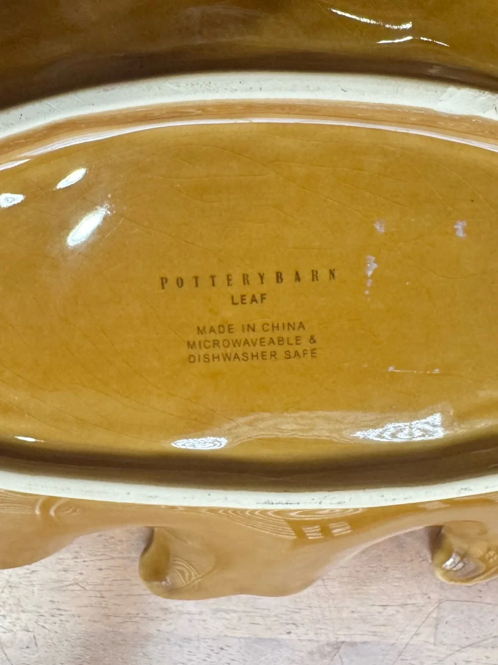 🍂Pottery Barn Autumn Fall LEAF Serving Dish🍂